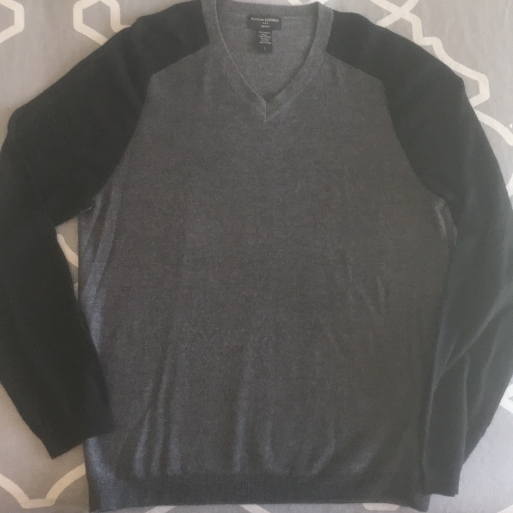 Merino wool v-neck sweater